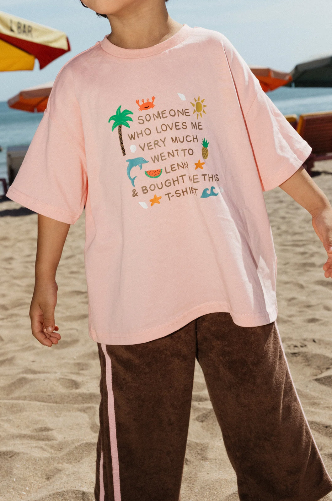 Lenn Label weekend Terry Pant - Choc