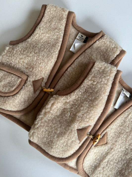 wool vest - beige