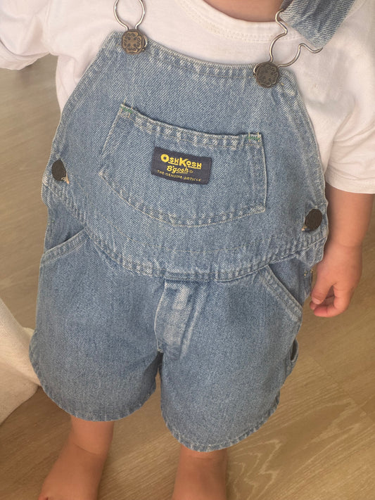 light denim Oshkosh shortalls - 2-4Y