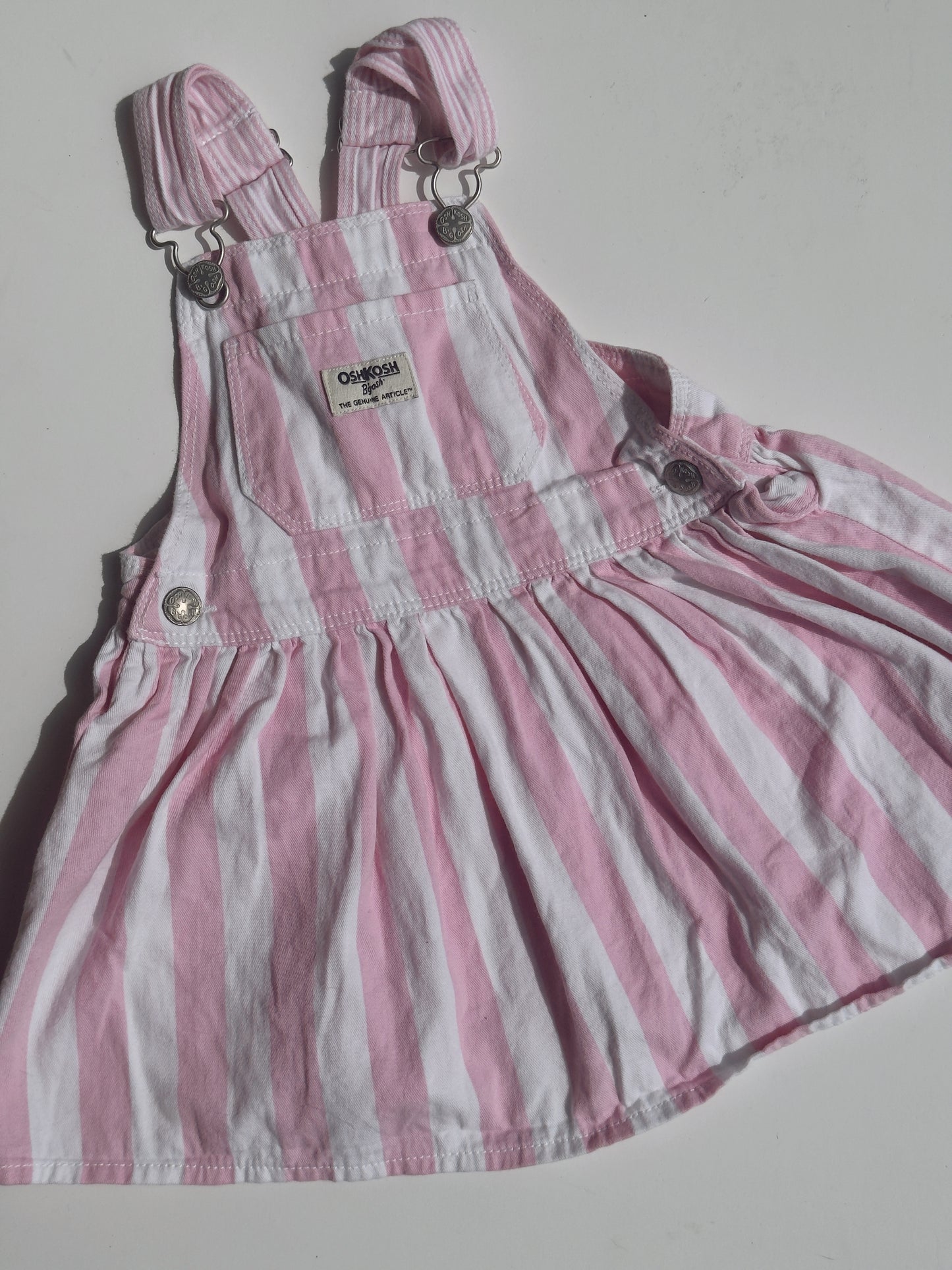 Oshkosh pink stripe dress 2/3Y