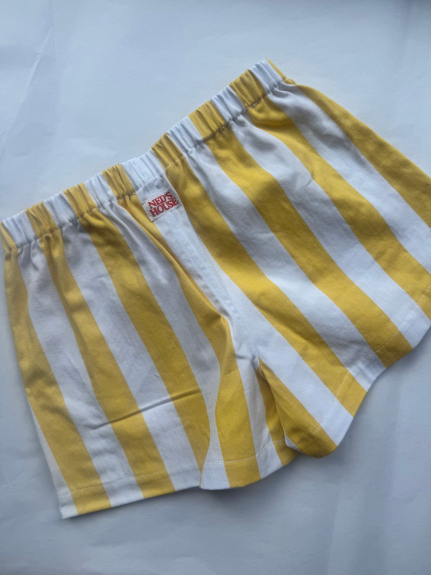 Ned's House stripe cotton shorts - Yellow