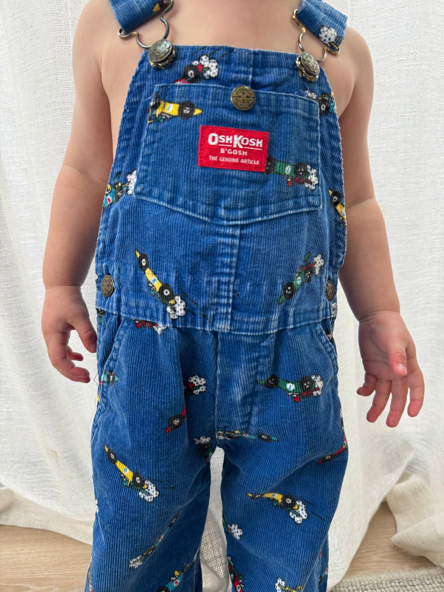 Race car Oshkosh overalls - 18m-3Y