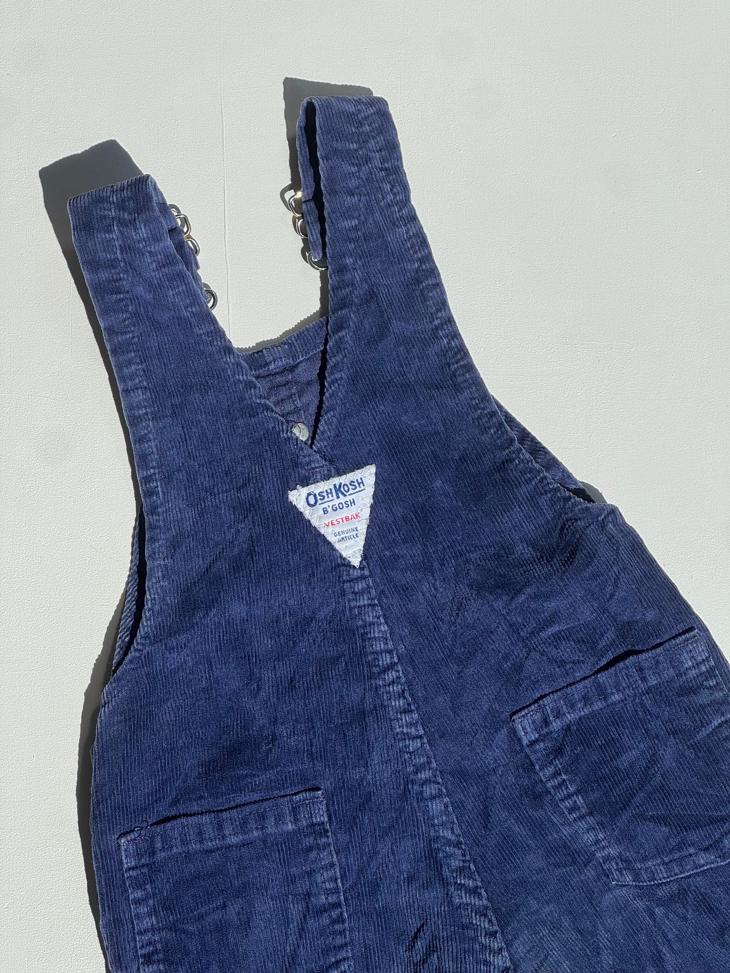 Navy corduroy Oshkosh overalls - 2-4Years
