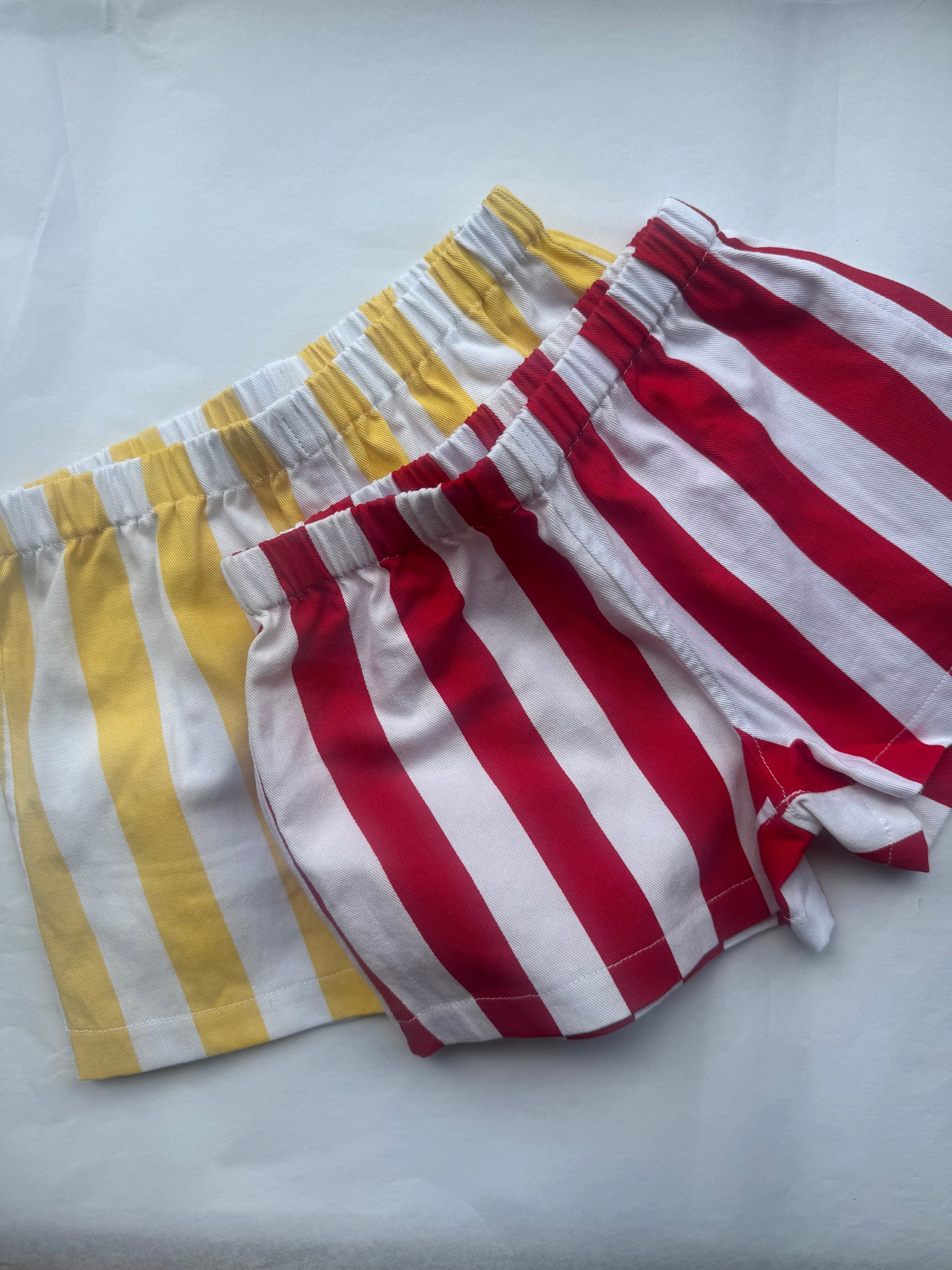 Ned's House stripe cotton shorts - Red