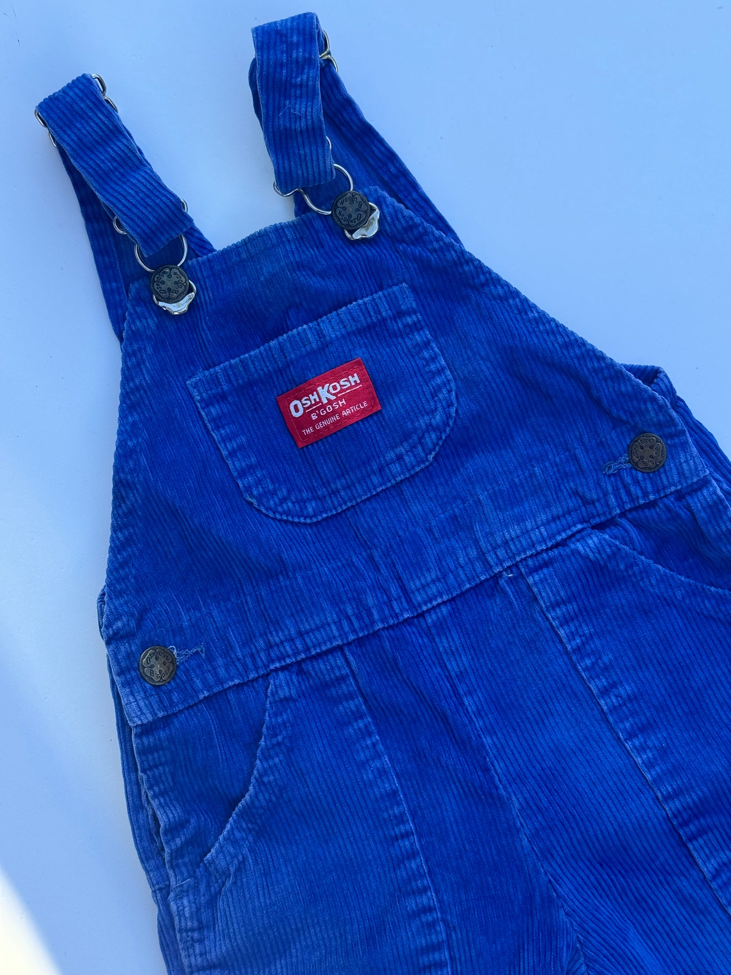 blue corduroy Oshkosh overalls - 2Y