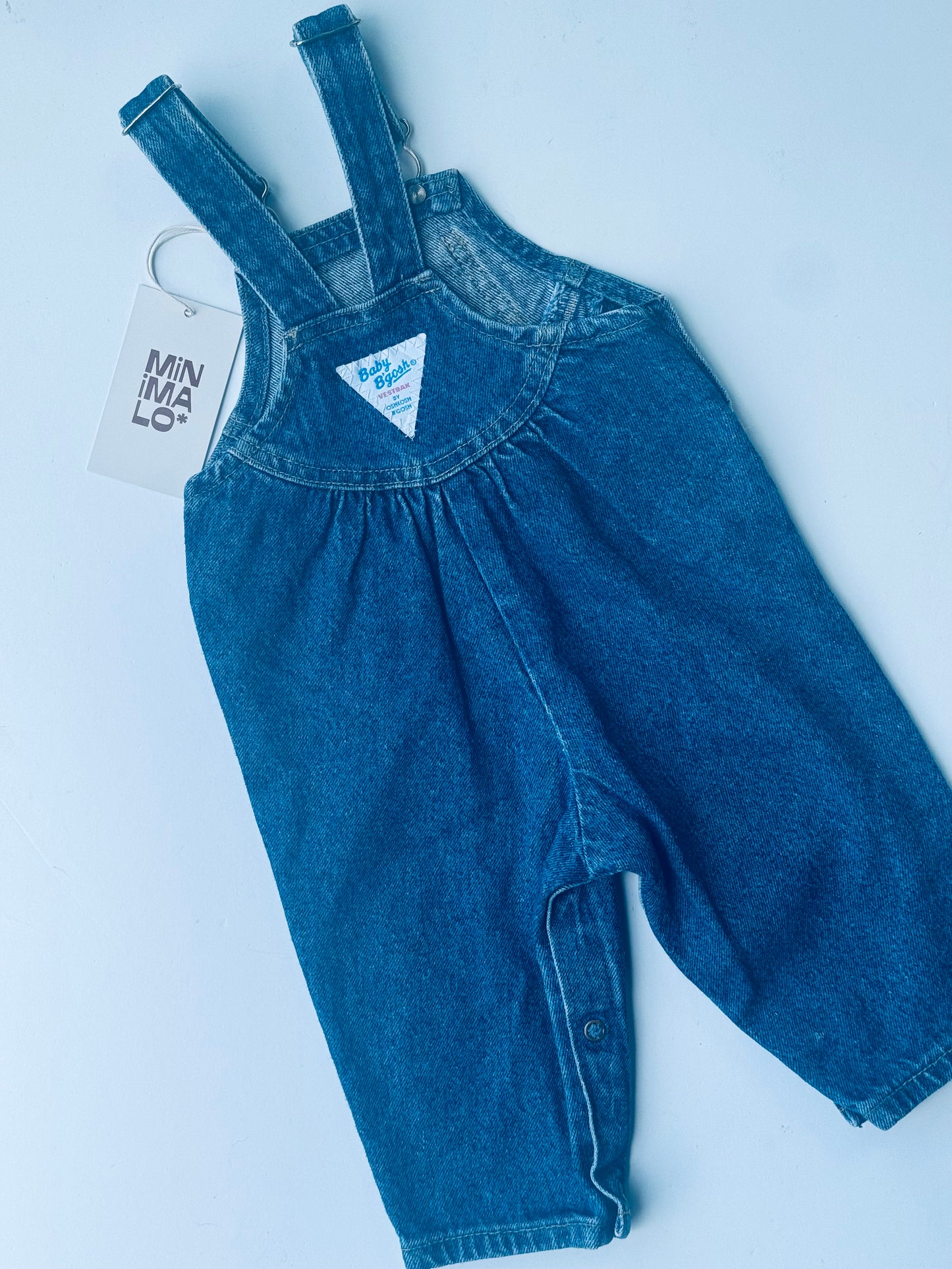 dark denim Oshkosh overalls - 6/12m