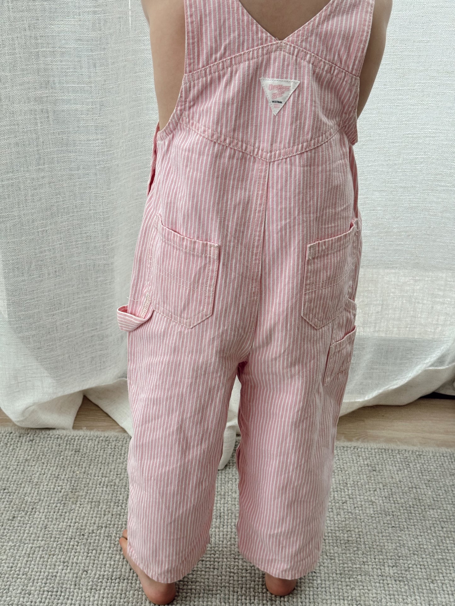 light pink Oshkosh overalls 2-4Y