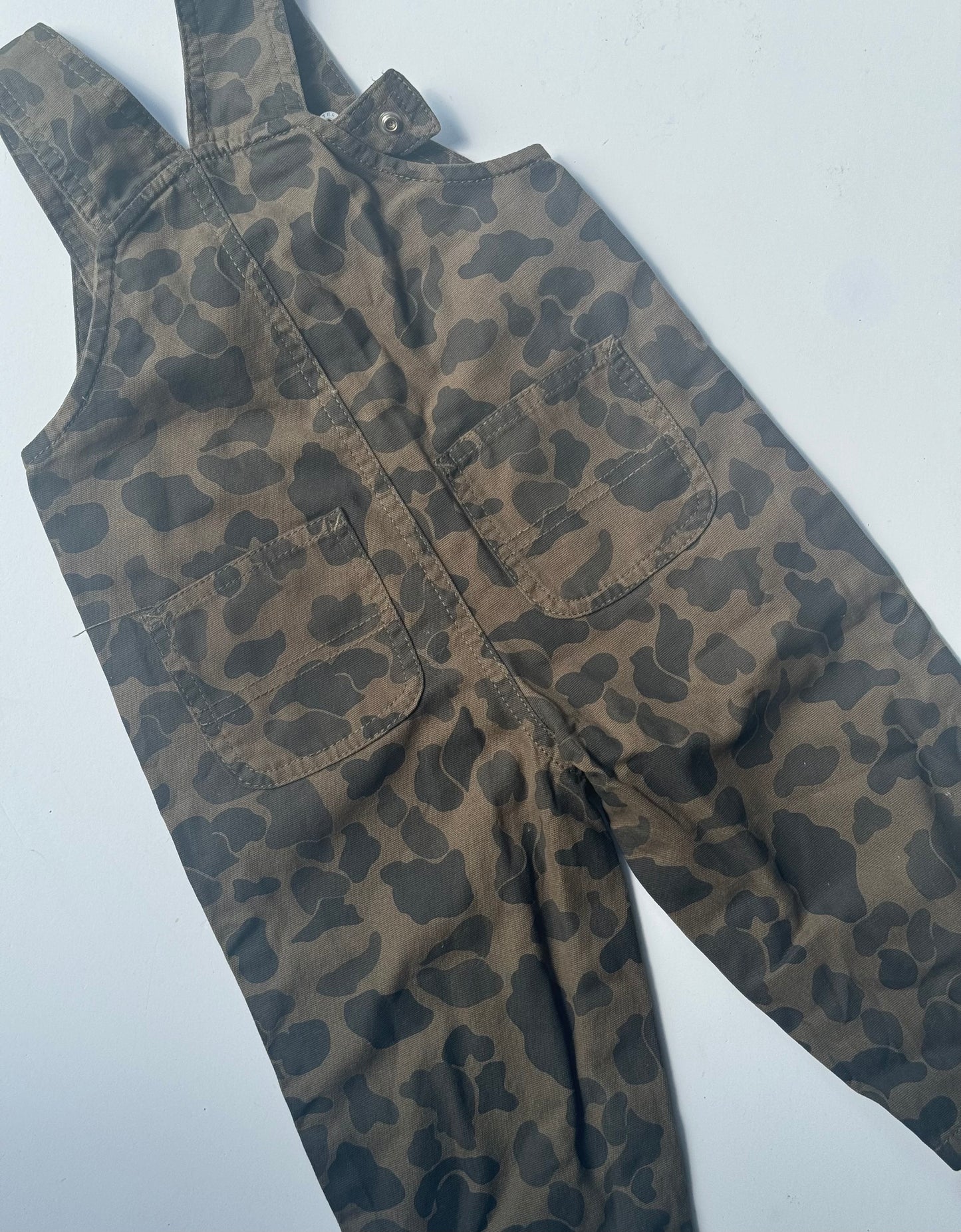 Army print Carhartt overalls - 18m