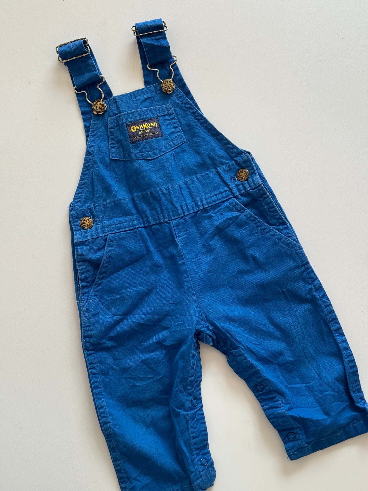 Blue Oshkosh overalls 9-18M