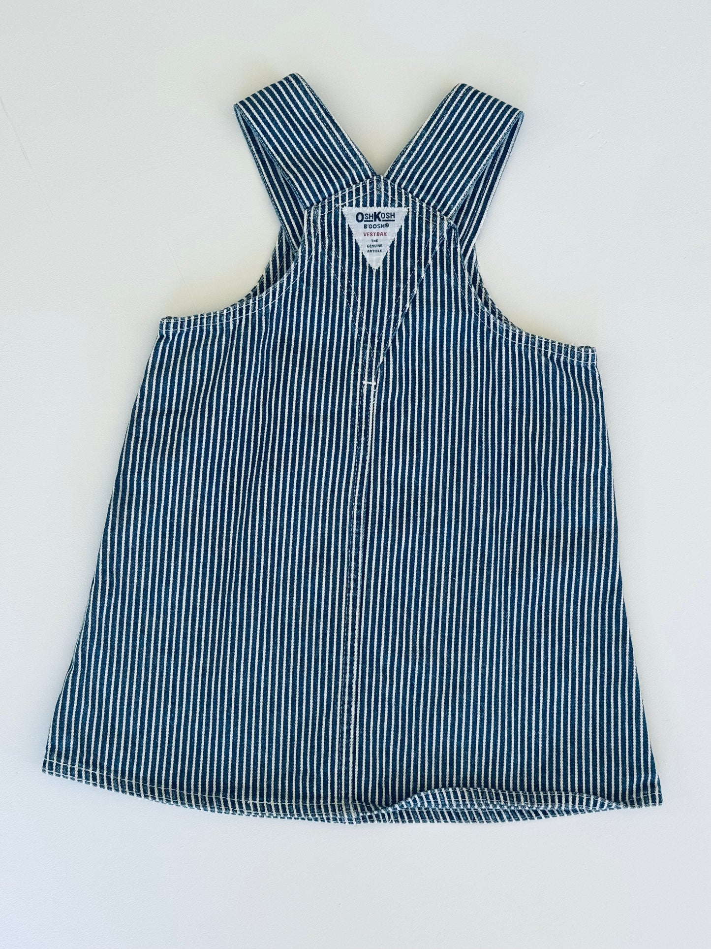 navy hickory stripe Oshkosh dress - 1Y