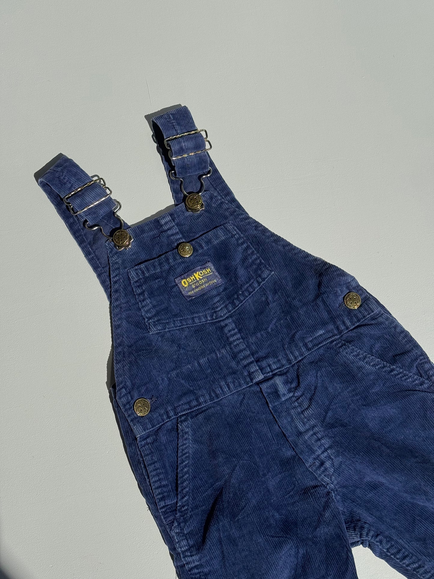 Navy corduroy Oshkosh overalls - 2-4Years