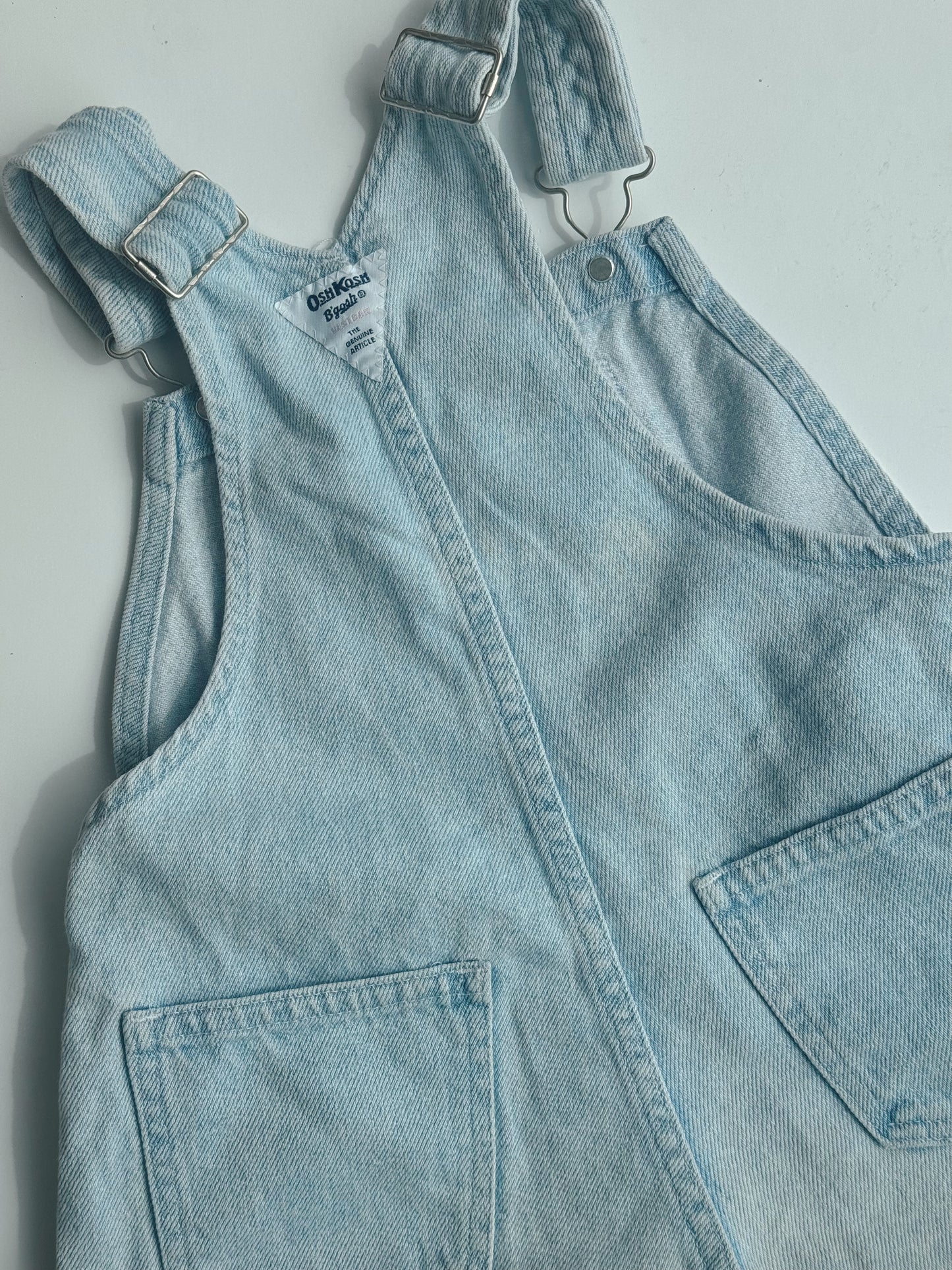 light denim Oshkosh shortalls 4-7Y