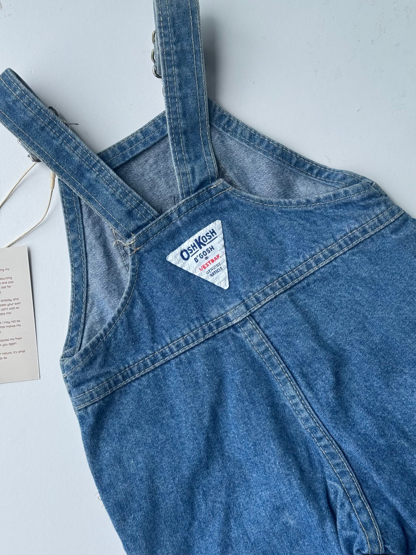 classic denim Oshkosh overalls - 6/9m