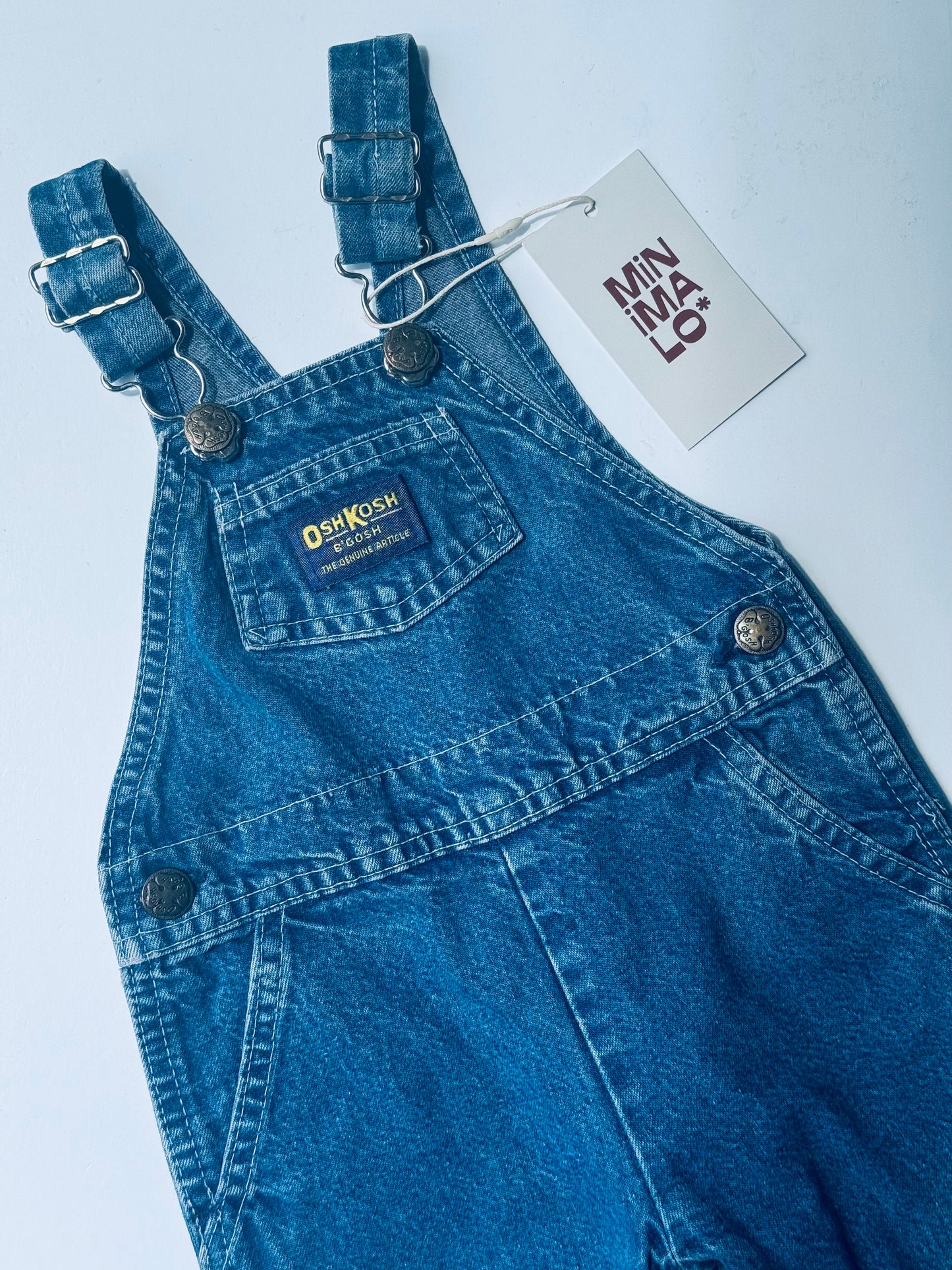 classic denim Oshkosh overalls - 6m