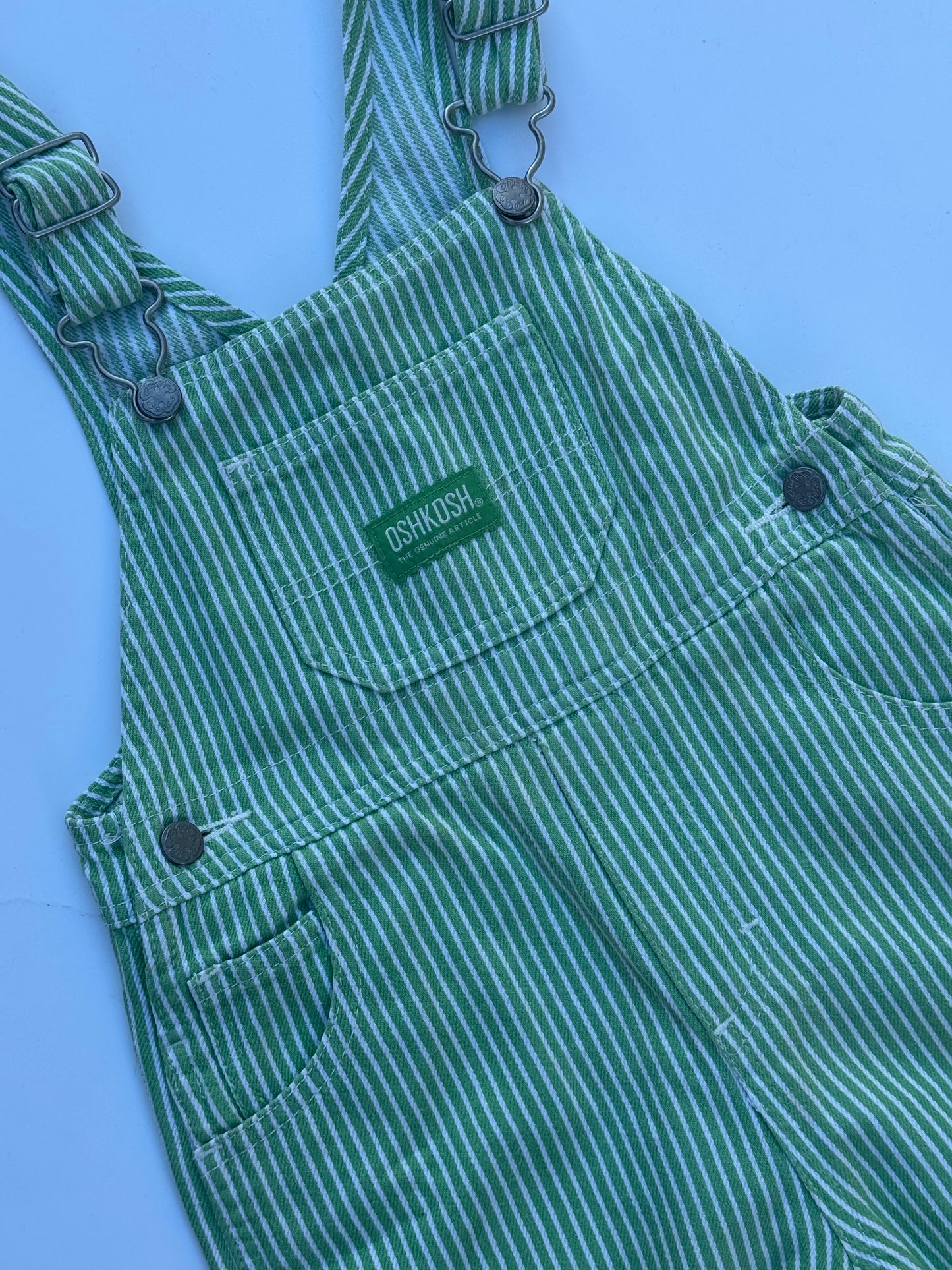 *rare colour - avocado stripe Oshkosh overalls - 2/3Y