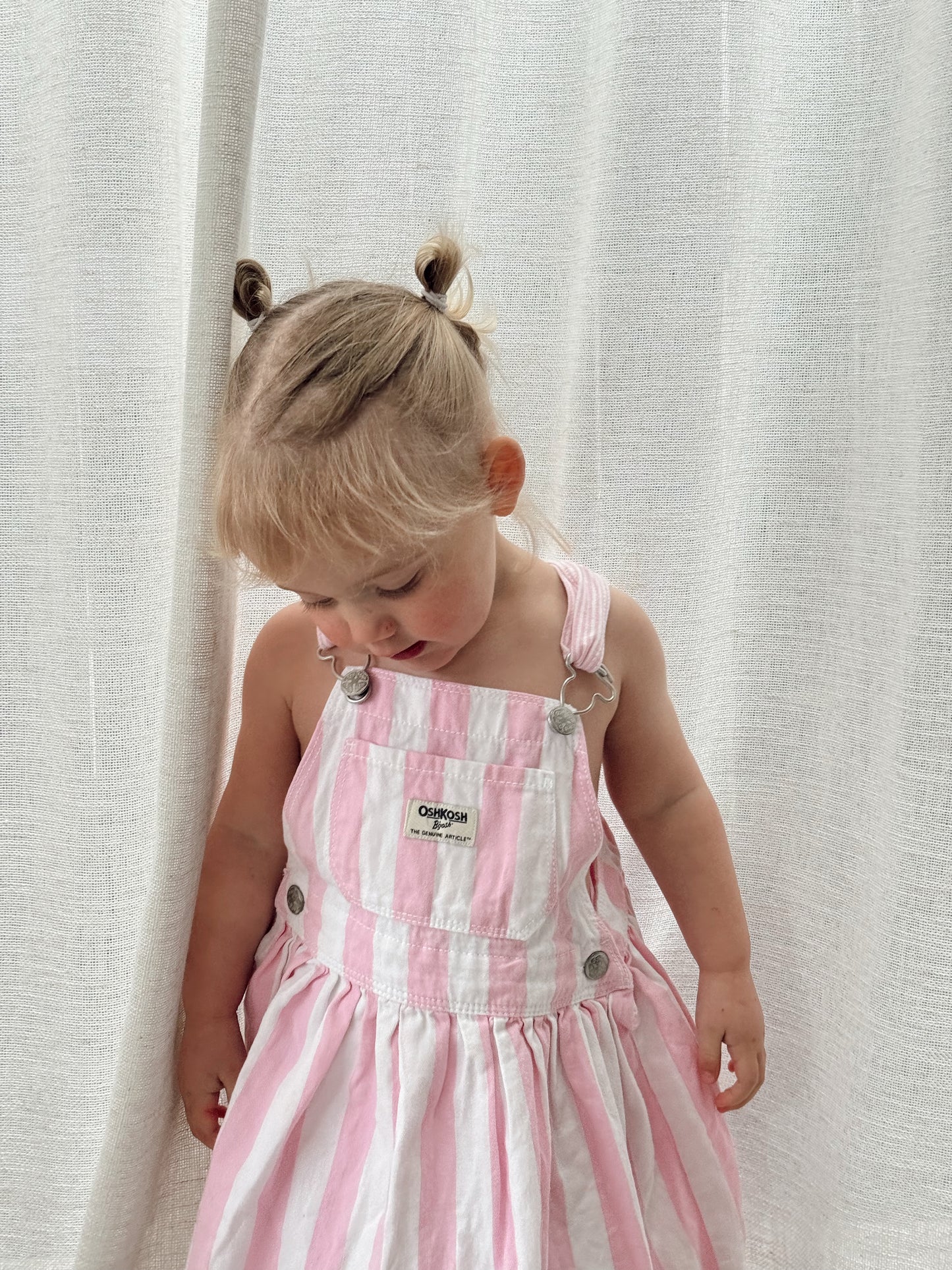 Oshkosh pink stripe dress 2/3Y