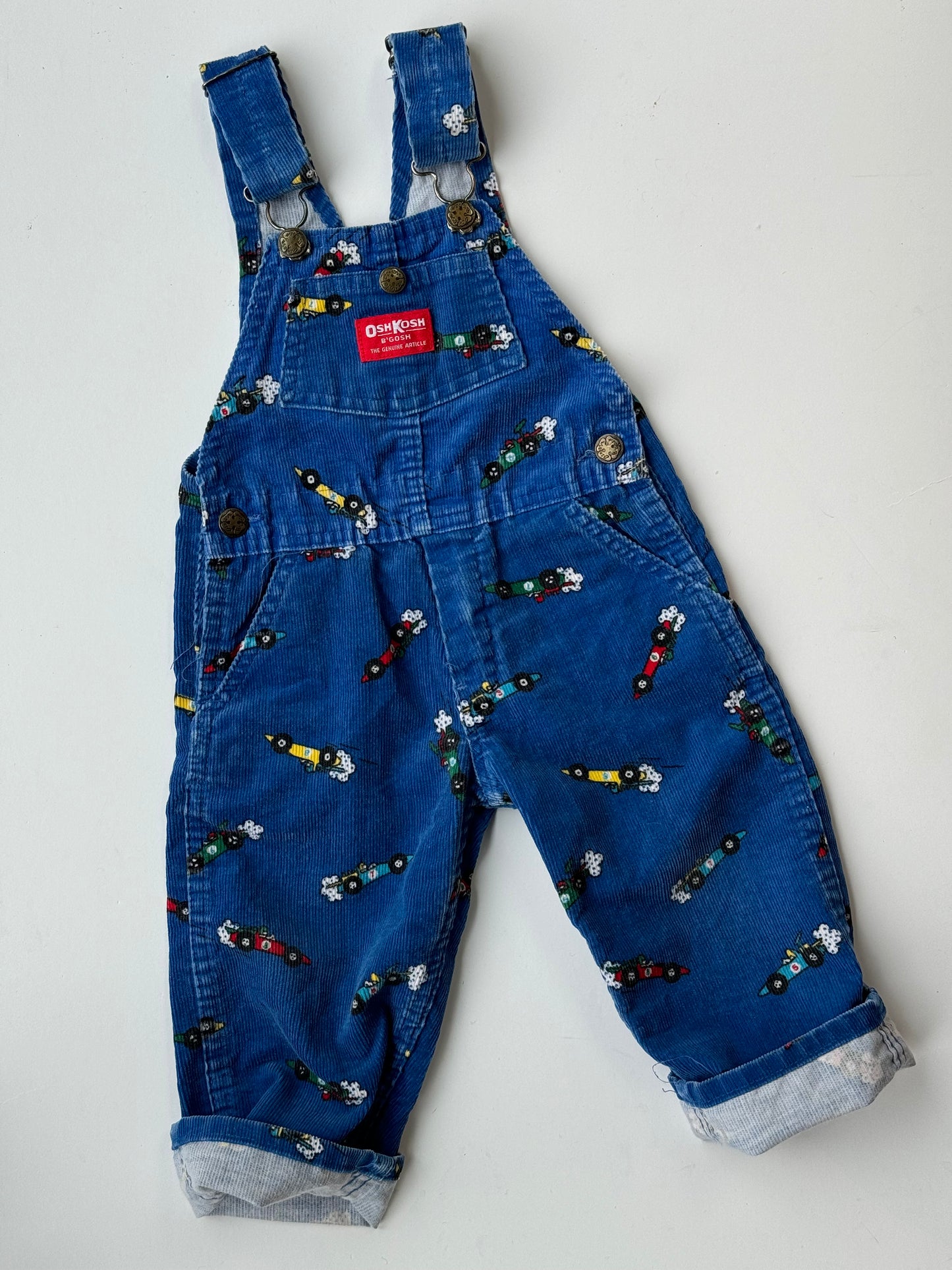 Race car Oshkosh overalls - 18m-3Y