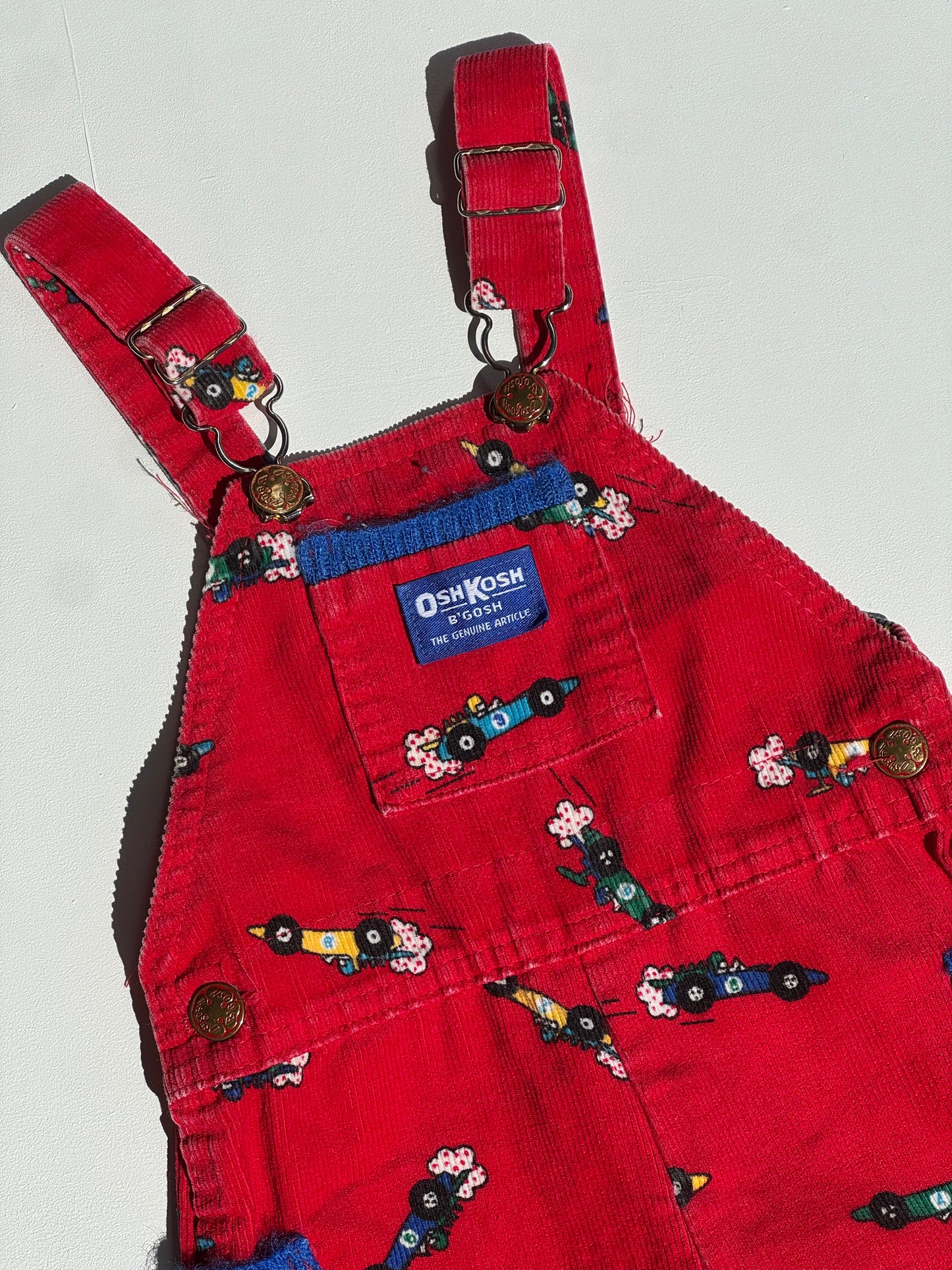 Racer corduroy Oshkosh overalls - 1-2Y