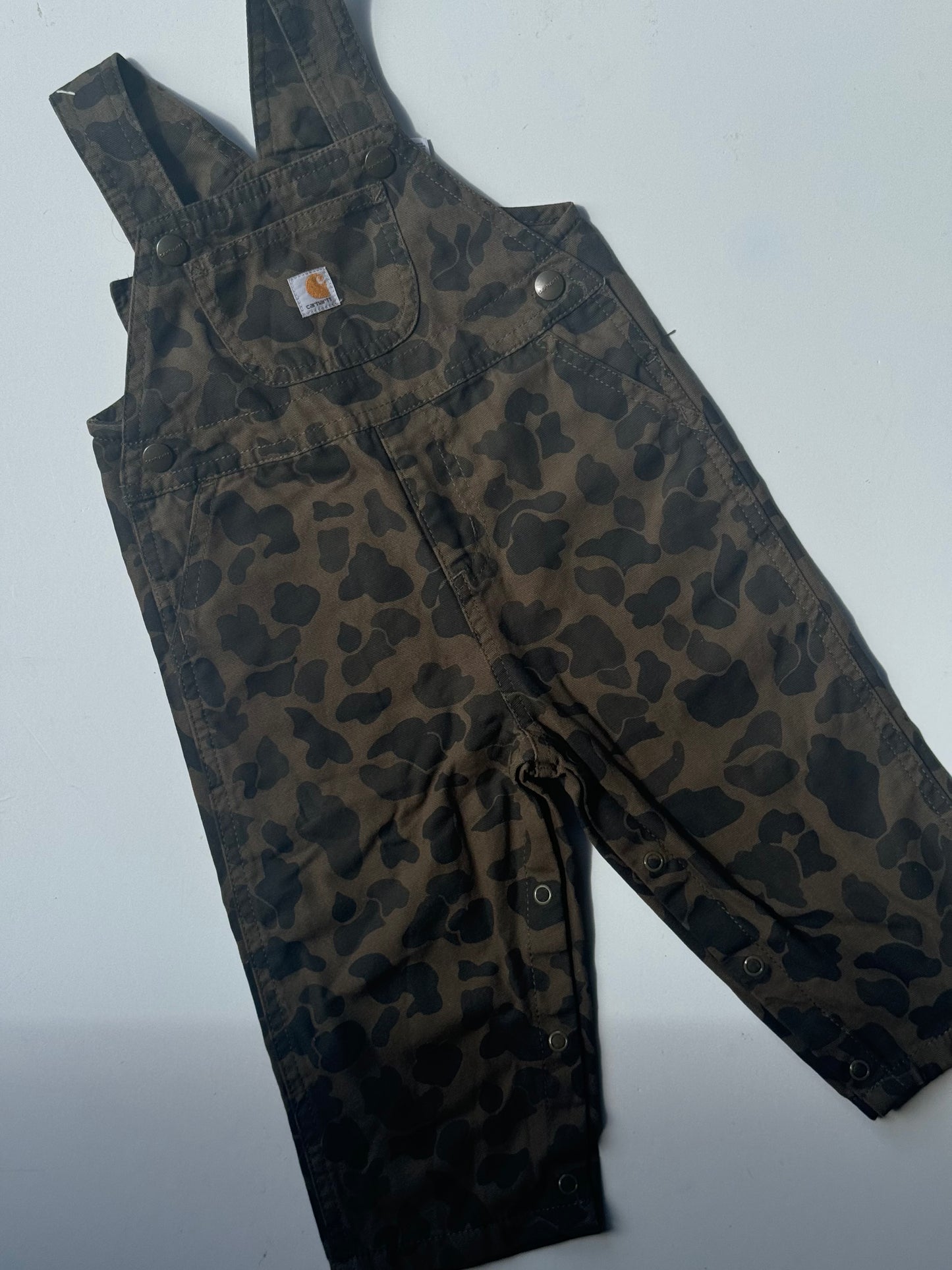 Army print Carhartt overalls - 18m