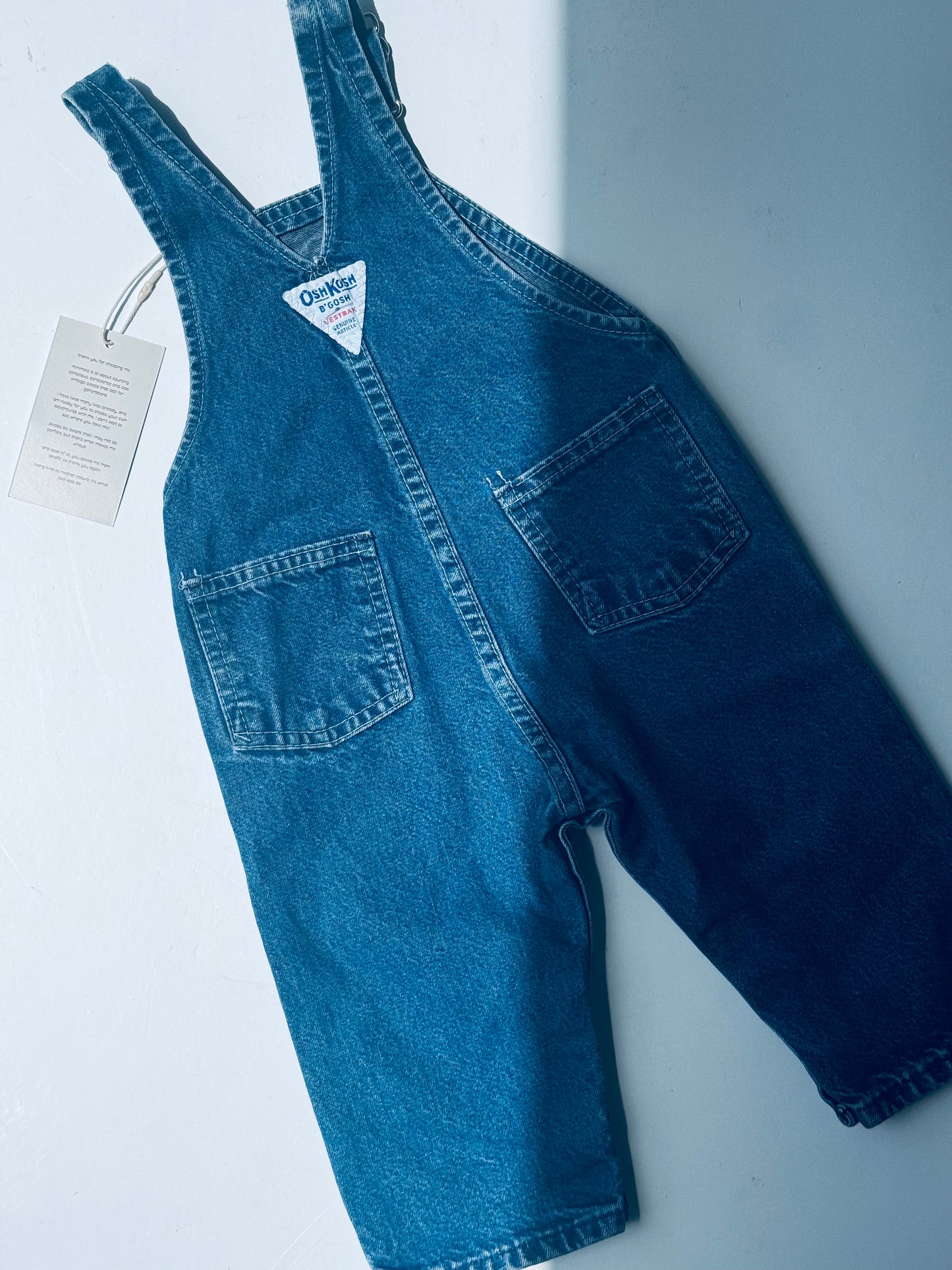 classic denim Oshkosh overalls - 6m