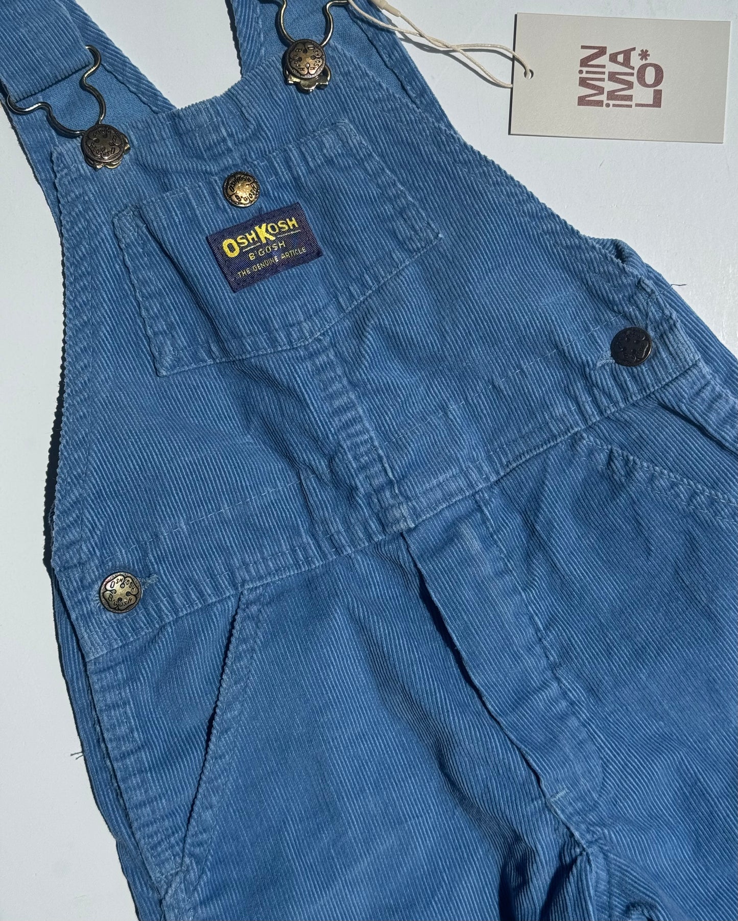 blue corduroy Oshkosh overalls - 4Y