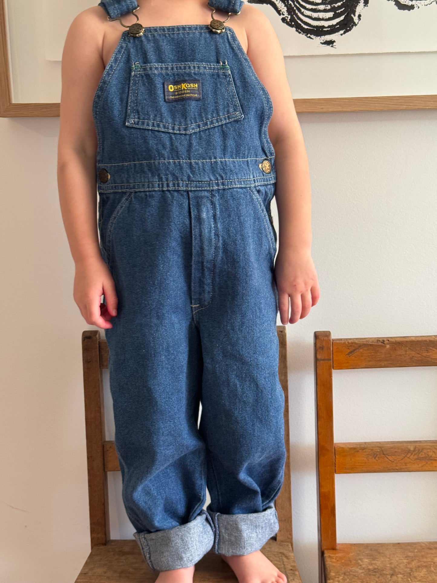 Classic denim Oshkosh overalls - 4+