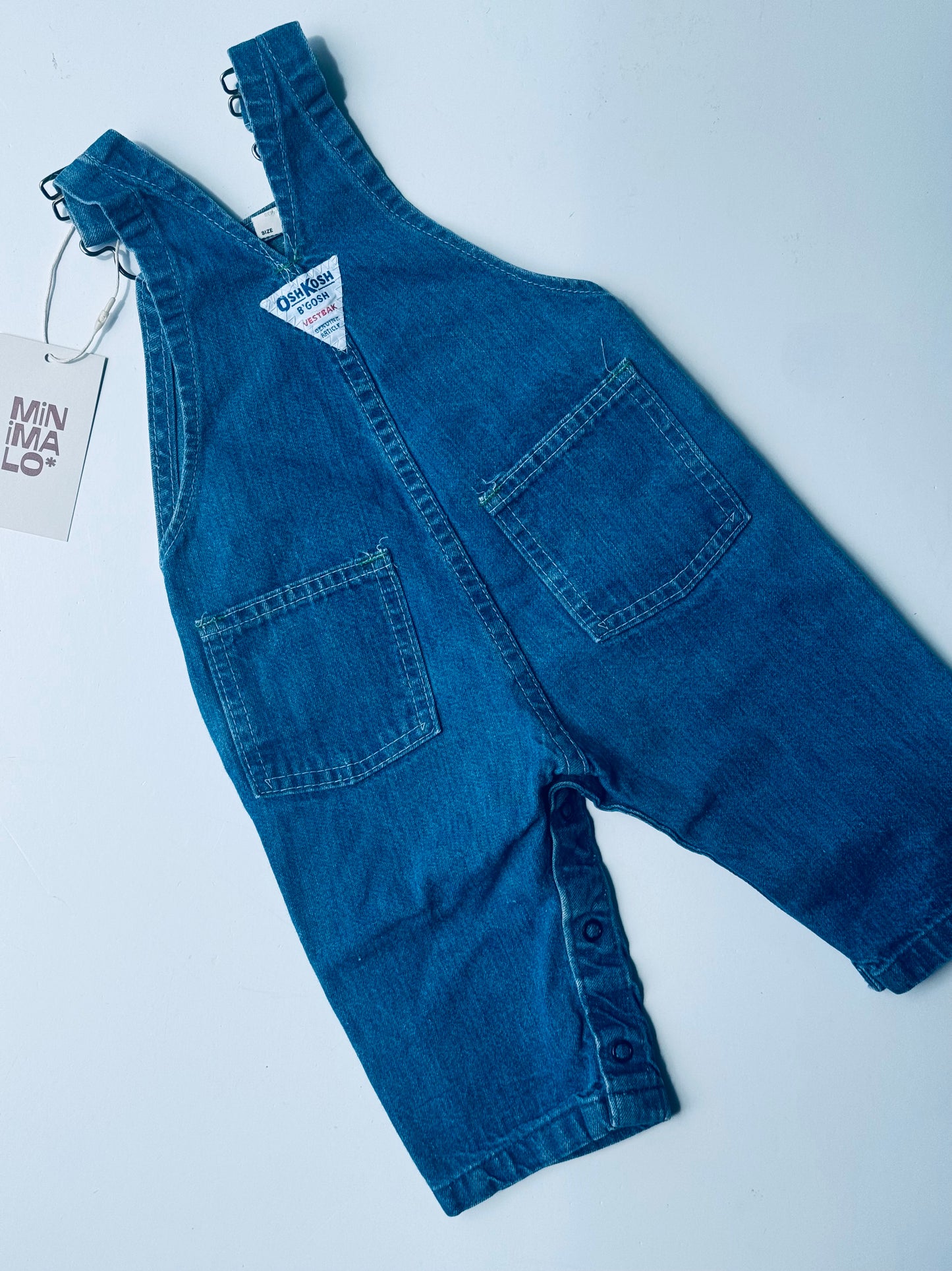 classic denim Oshkosh overalls - 6m