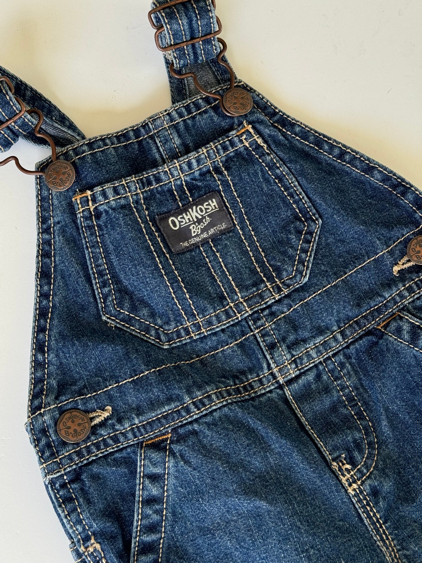 Dark denim overalls 6 - 12M