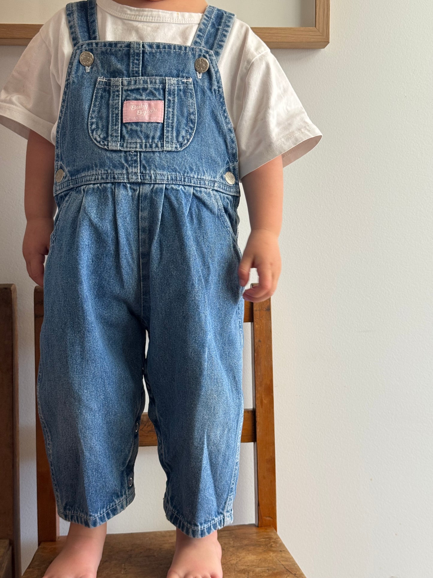 denim Oshkosh overalls - 12m