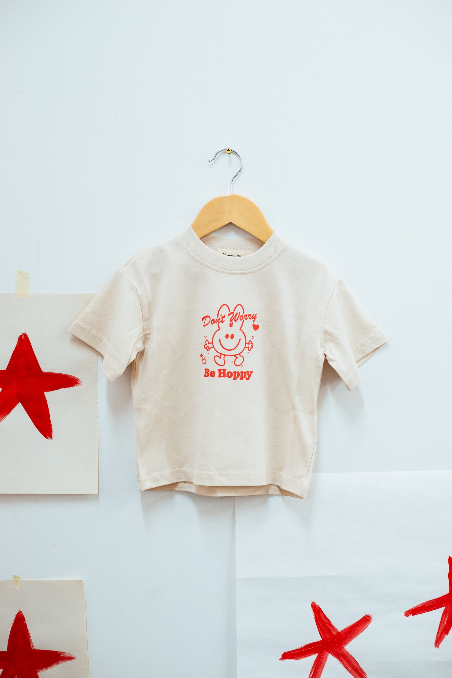 Be Hoppy Tee - Red/Bone