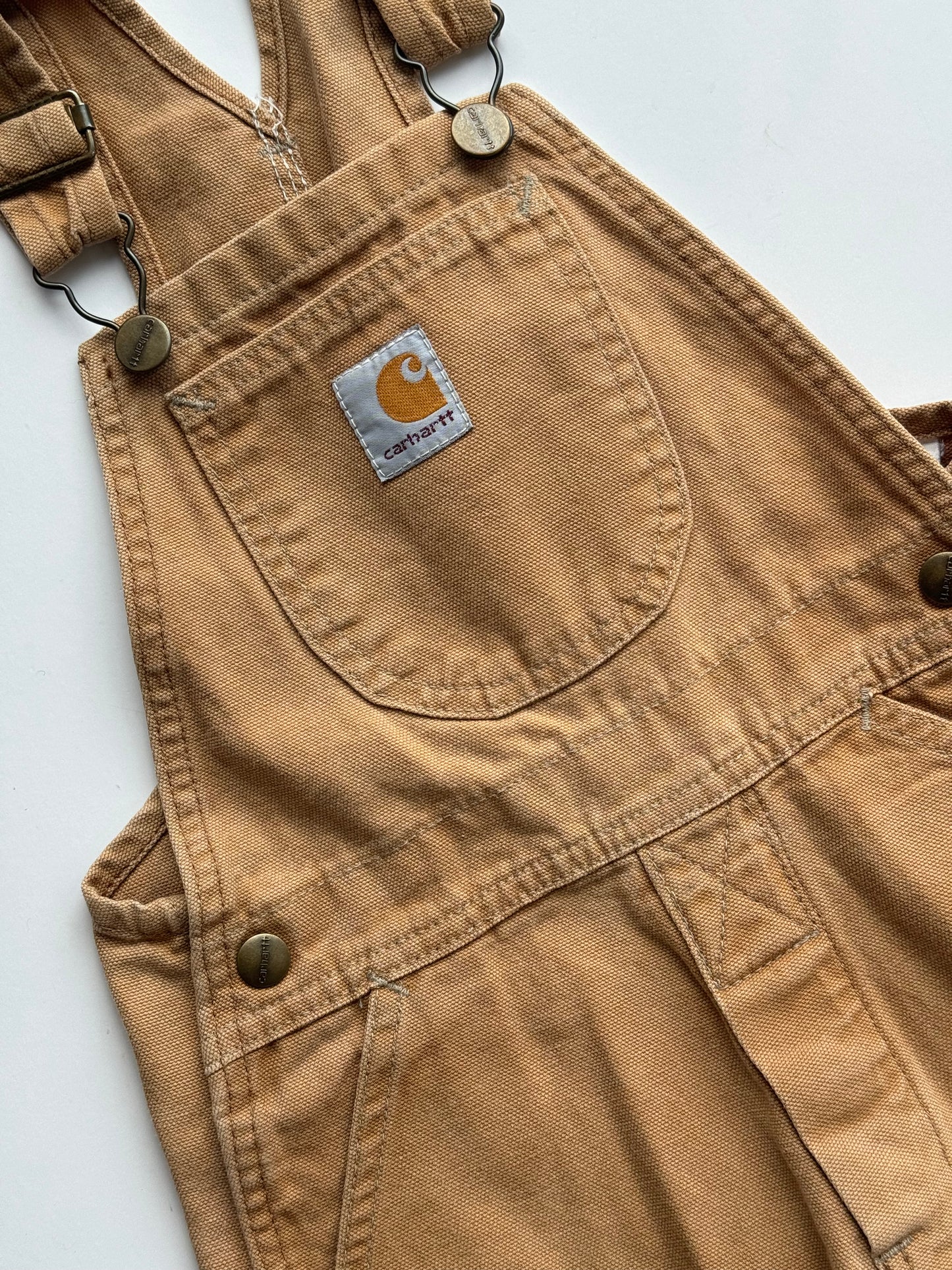 Light brown Carhartt overalls - 2-4Y