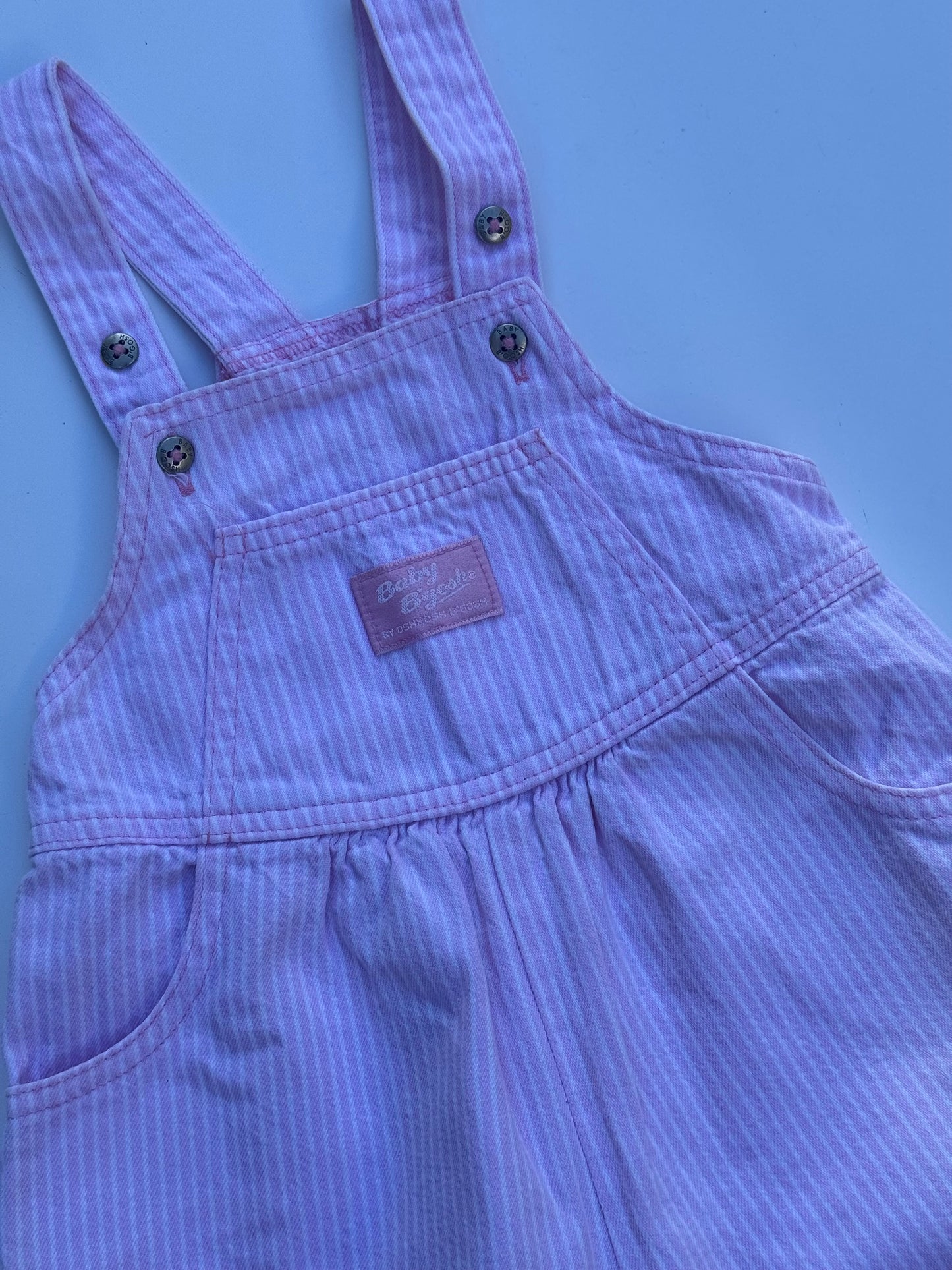 pink bubble Oshkosh overalls - 12m-2Y