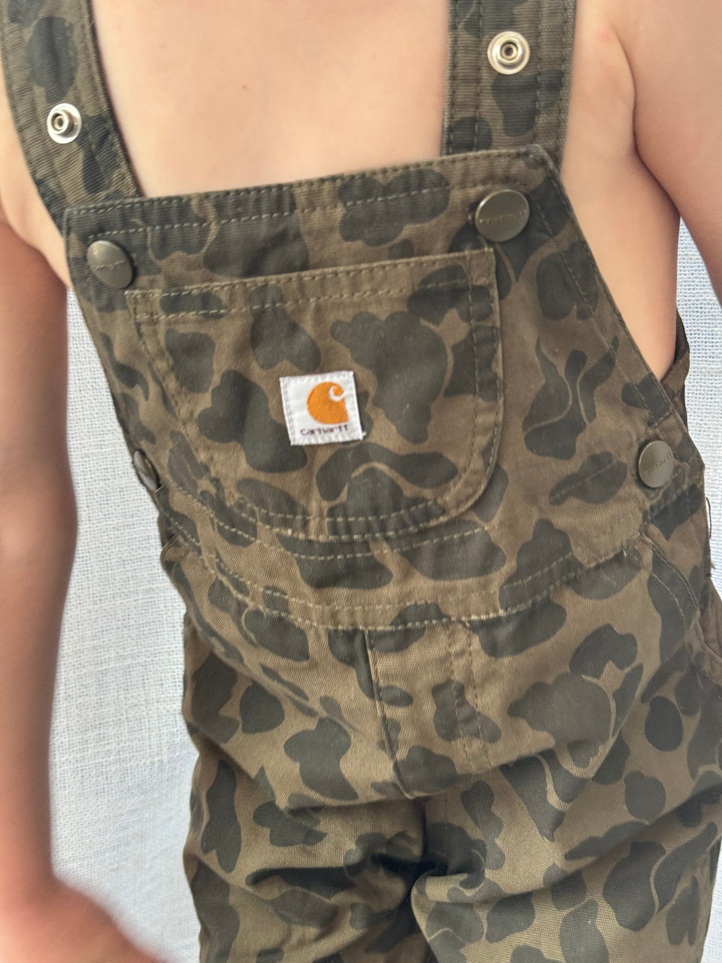 Army print Carhartt overalls - 18m