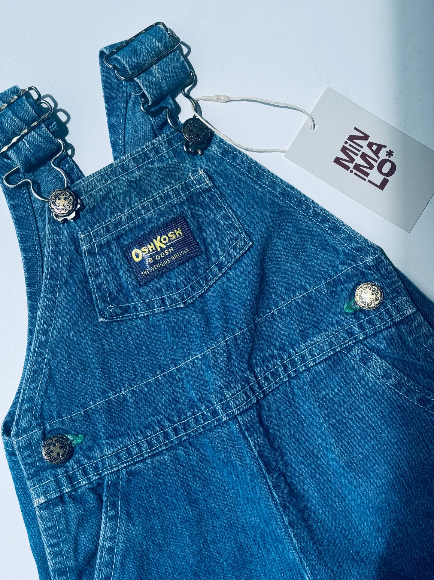 classic denim Oshkosh overalls - 6m