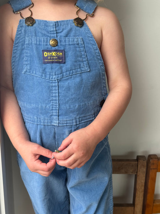 blue corduroy Oshkosh overalls - 4Y