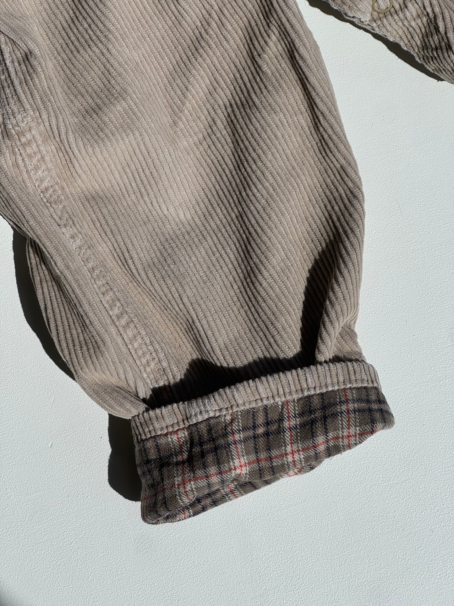 Beige corduroy Oshkosh overalls- 12m -2years