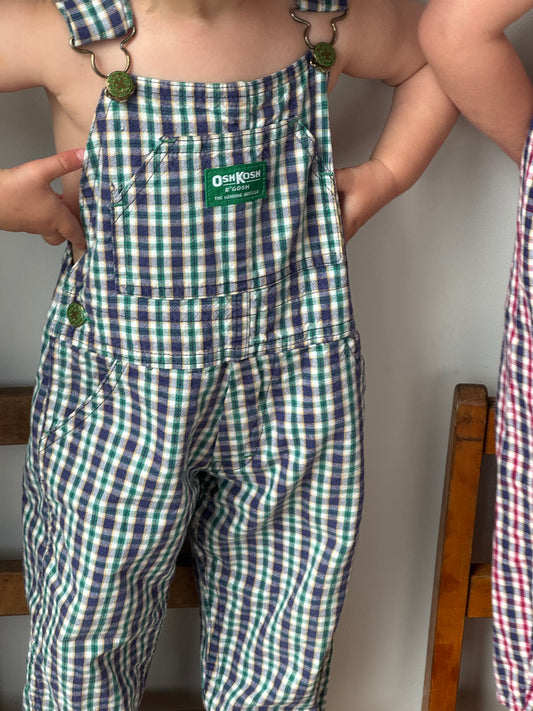 green check overalls - 1/2Y