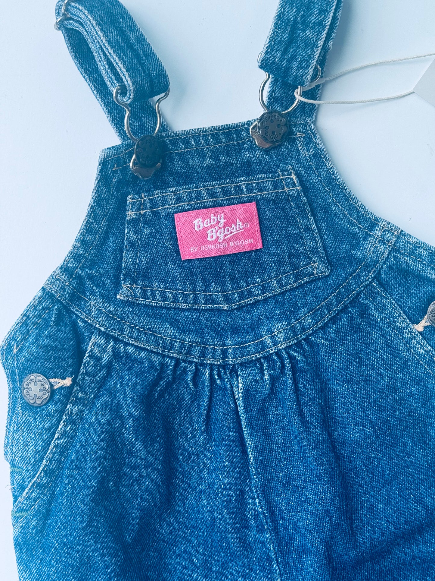 dark denim Oshkosh overalls - 6/12m