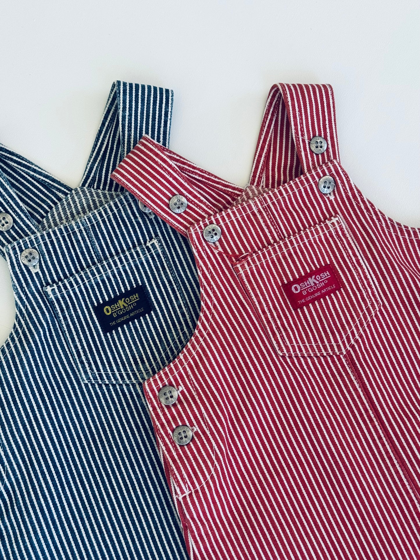 navy hickory stripe Oshkosh dress - 1Y