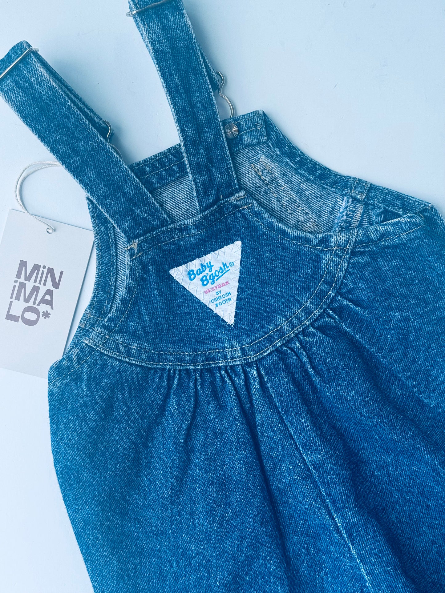 dark denim Oshkosh overalls - 6/12m