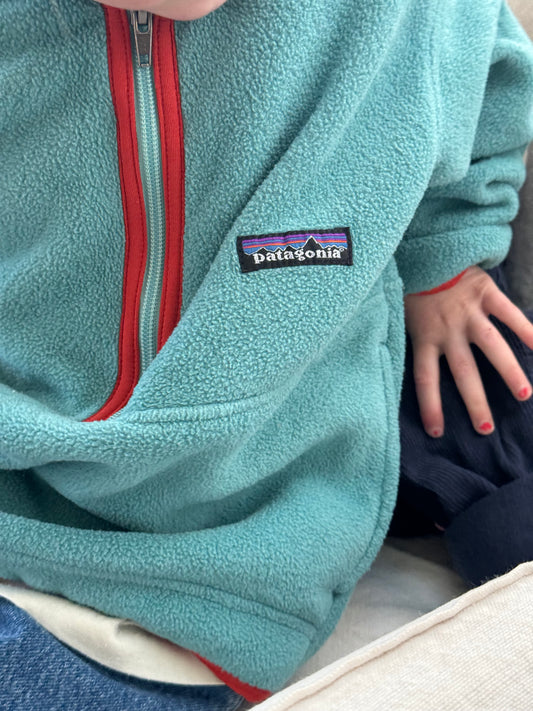 Green Patagonia fleece - 5Y