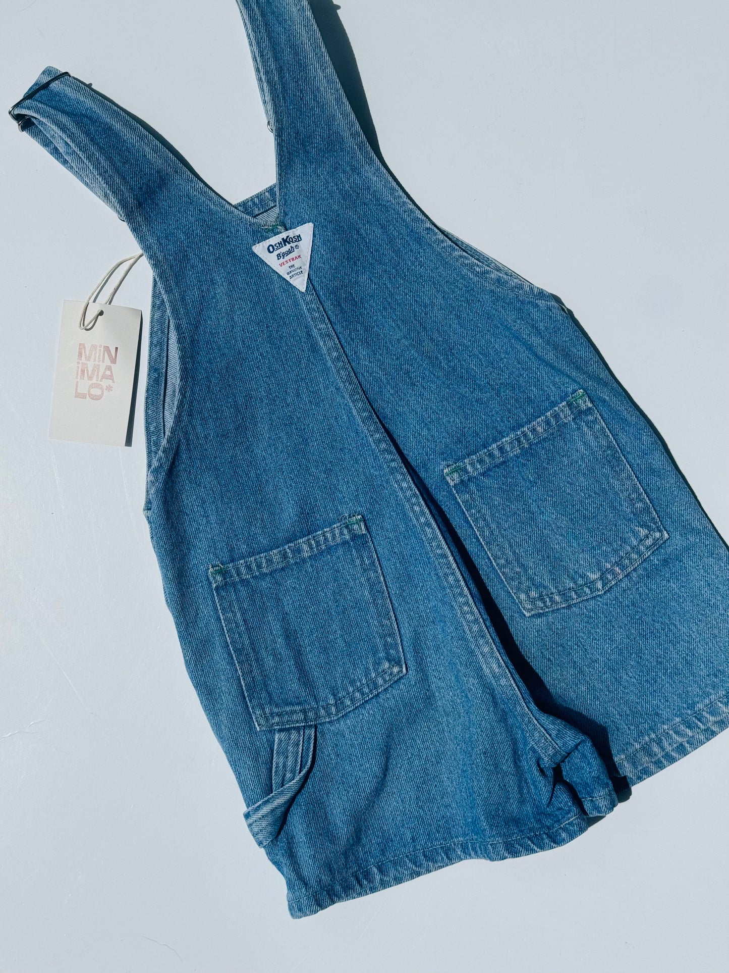 light denim Oshkosh shortalls - 2-4Y