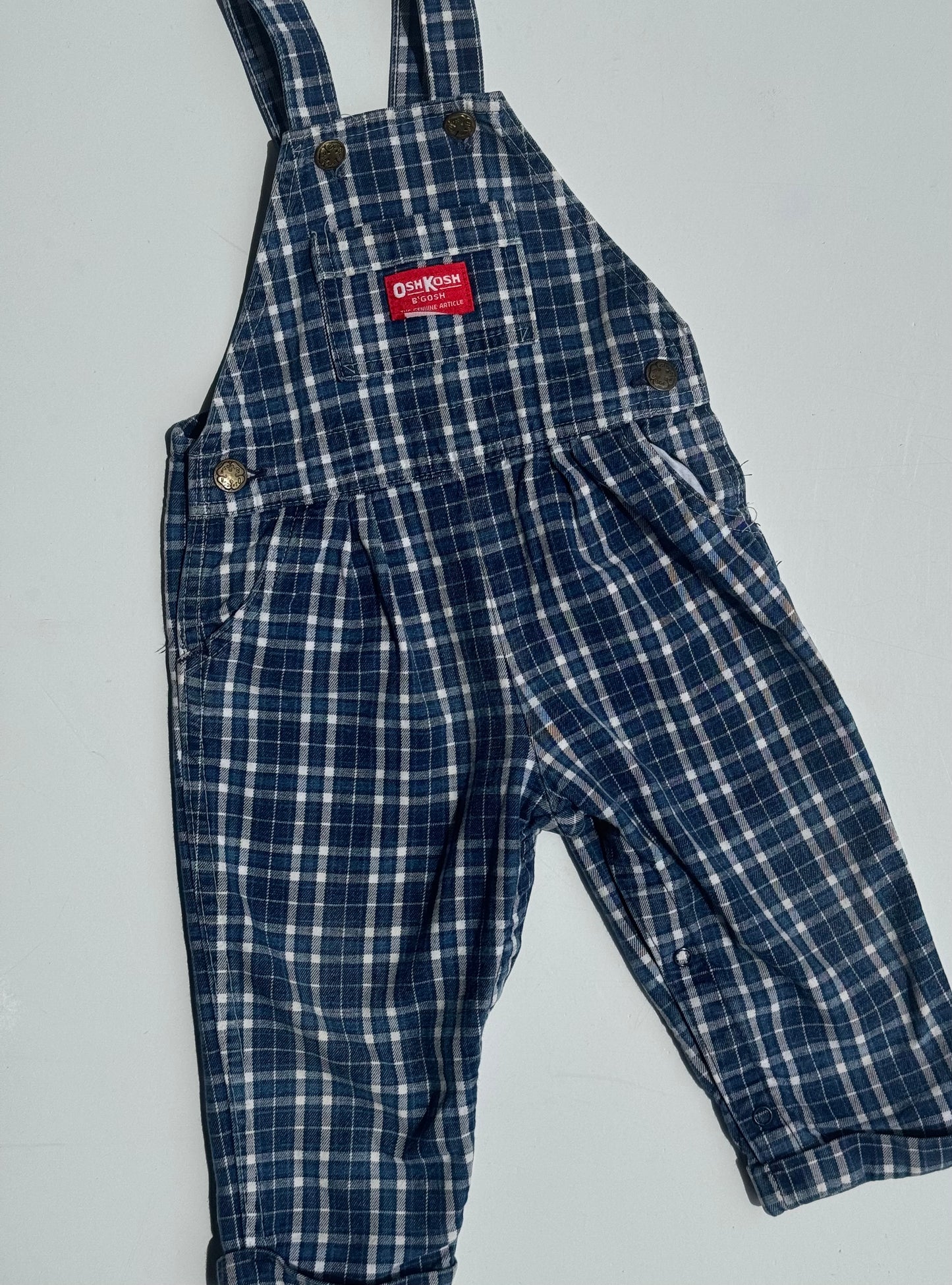 check Oshkosh overalls - 12m