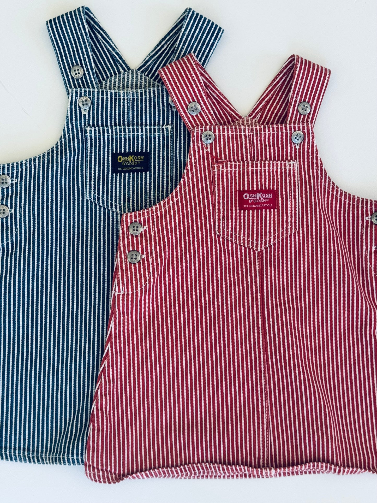 red hickory stripe Oshkosh dress - 1Y
