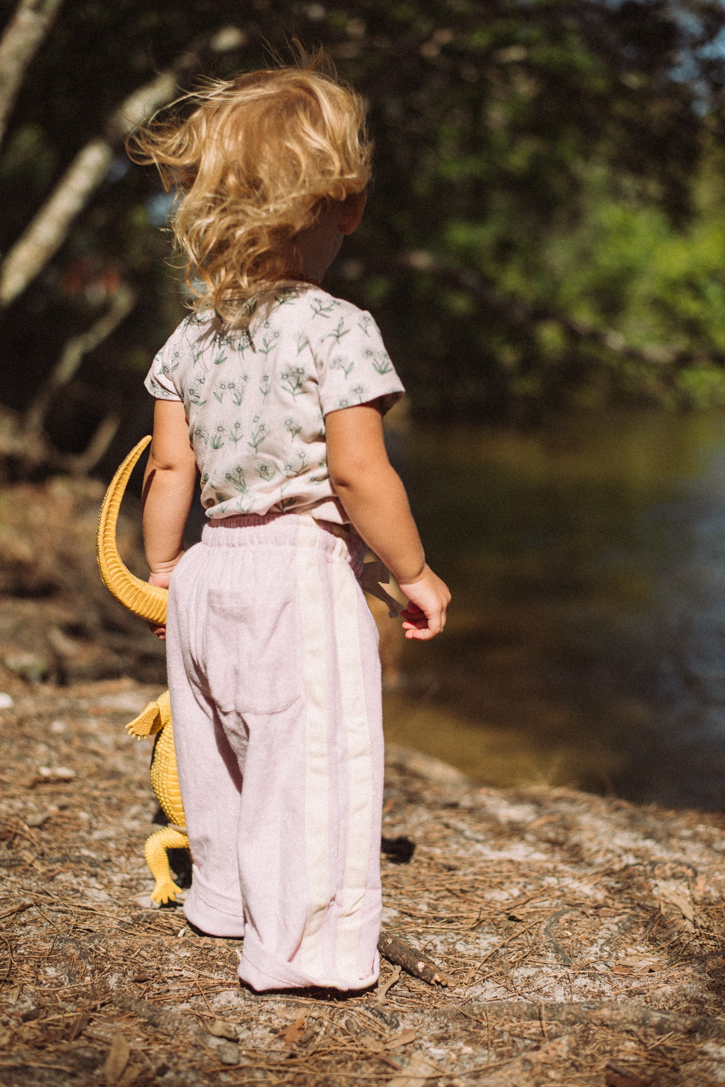 Mini Terry Pant in Bubblegum