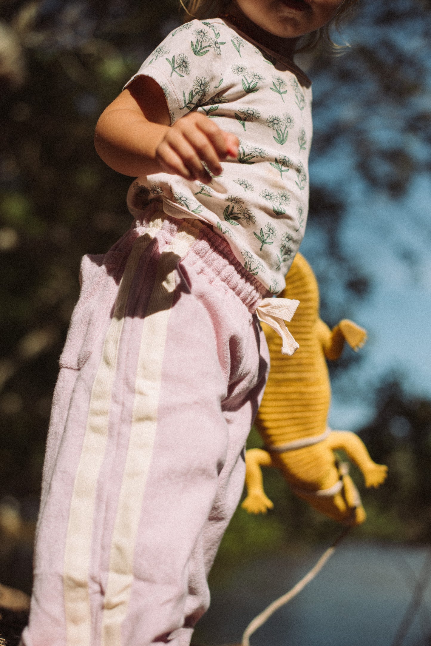 Mini Terry Pant in Bubblegum