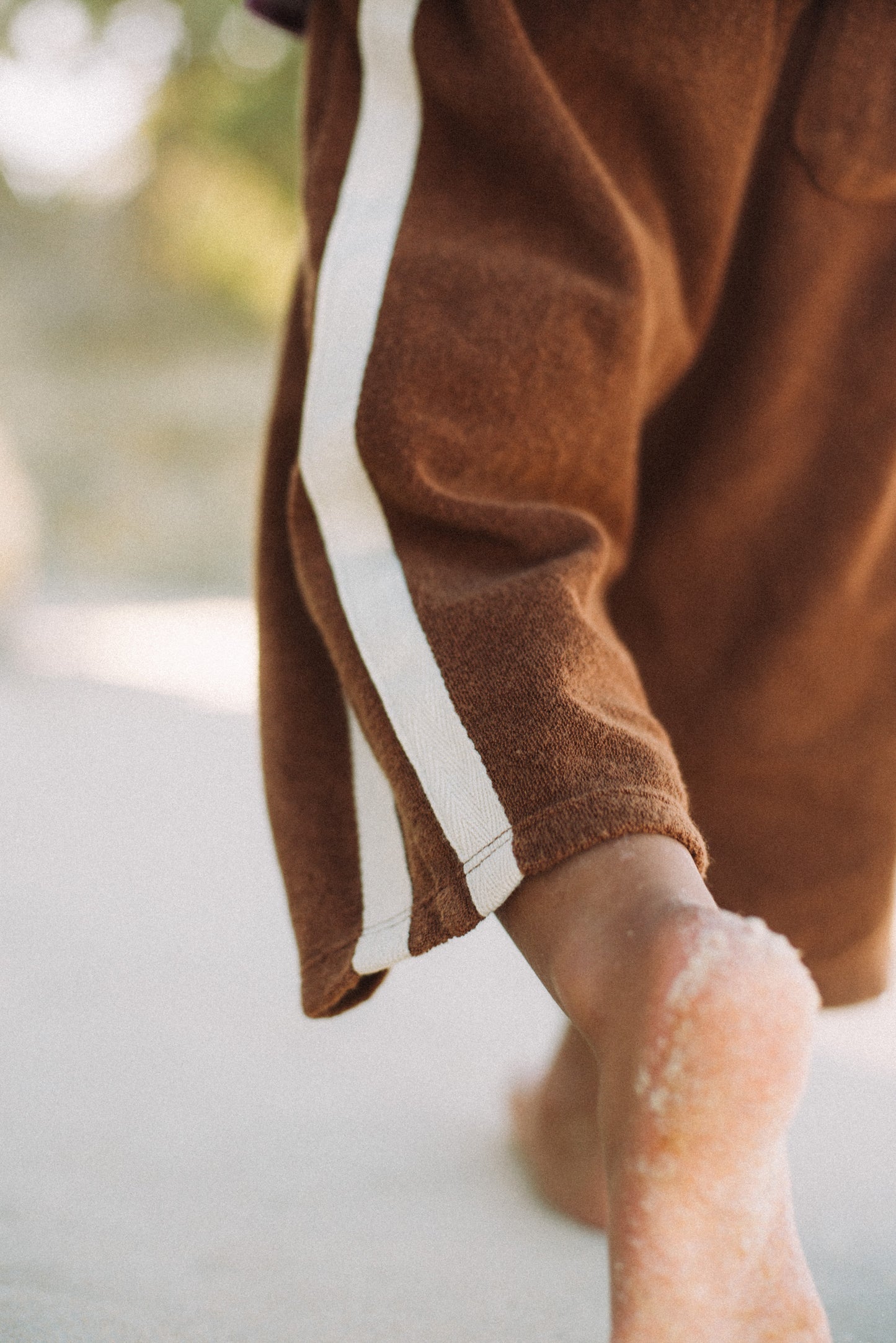 Mini Terry Pant in Brown