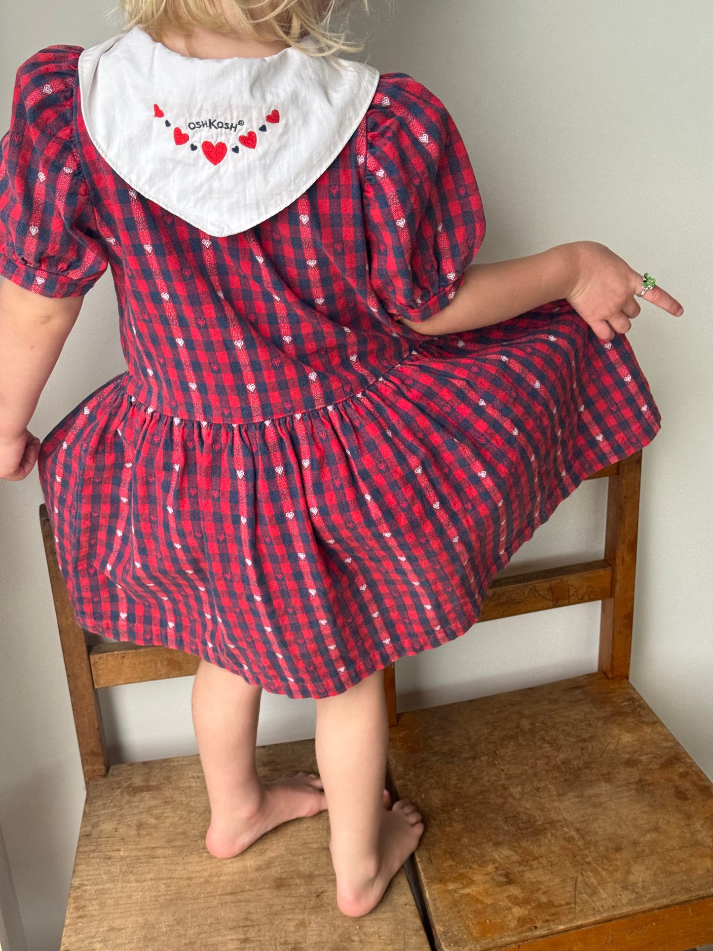 Love-heart Oshkosh dress - 3/4Y