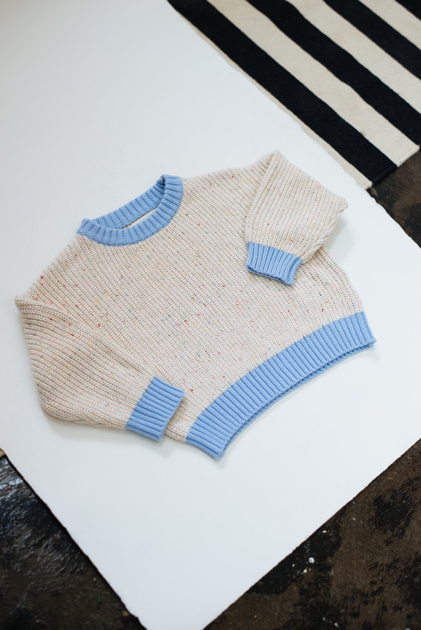 FRECKLE KNIT - BABY BLUE