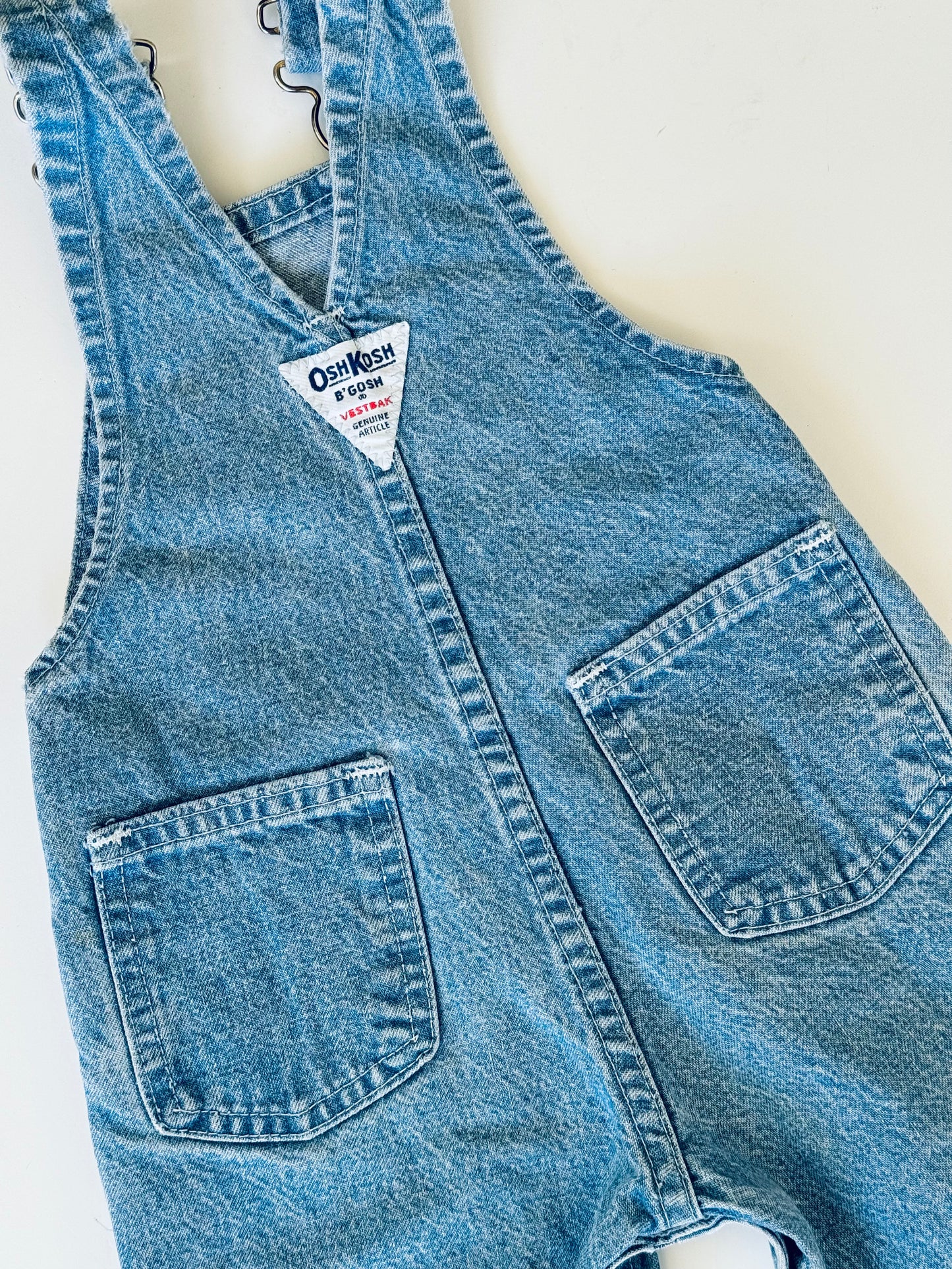 light denim Oshkosh overalls - 6m